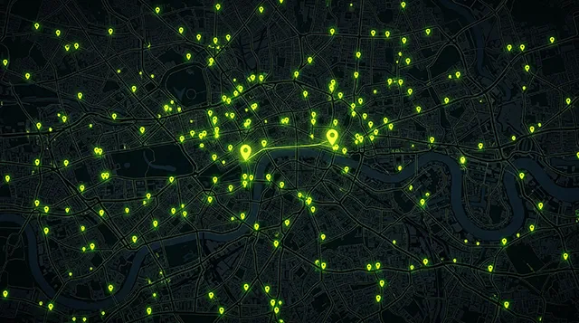 Live map view with profile pins