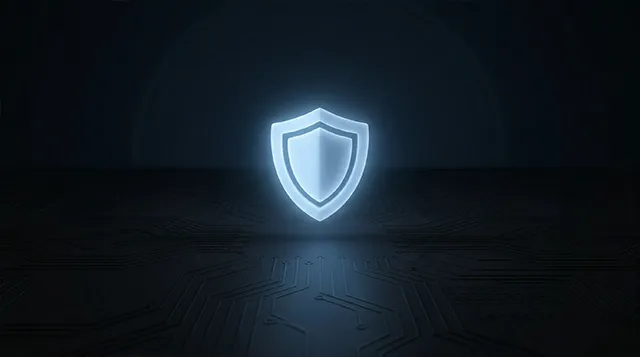 Smartphone with a safety shield icon